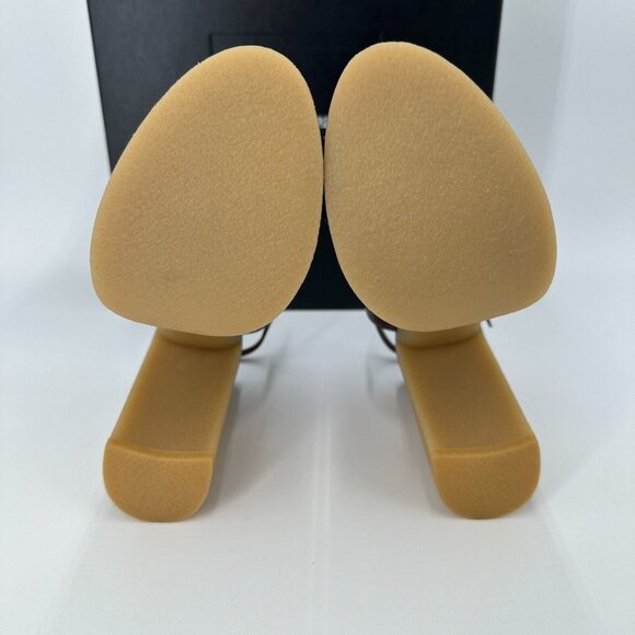 Saint Laurent Bianca Node High Heel Platform Sandals sz 38.5 EU 8.5 US Wine Red - Picture 16 of 16